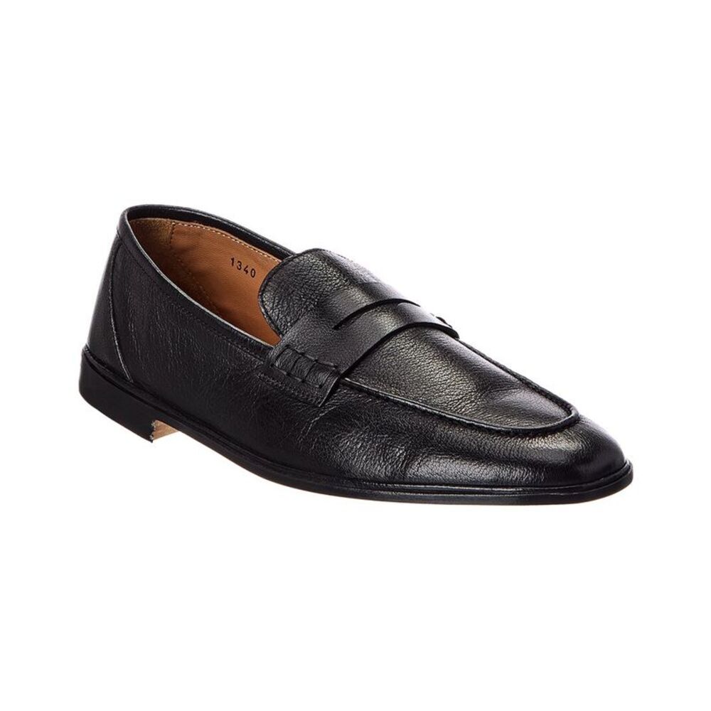 Antonio Maurizi Leather Loafer, Black